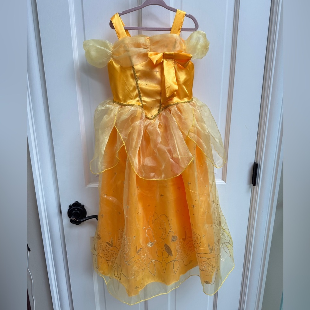 NWOT CUSTOM MADE Girls Size 6 Yellow Belle Beauty & Beast Princess Dress Costume